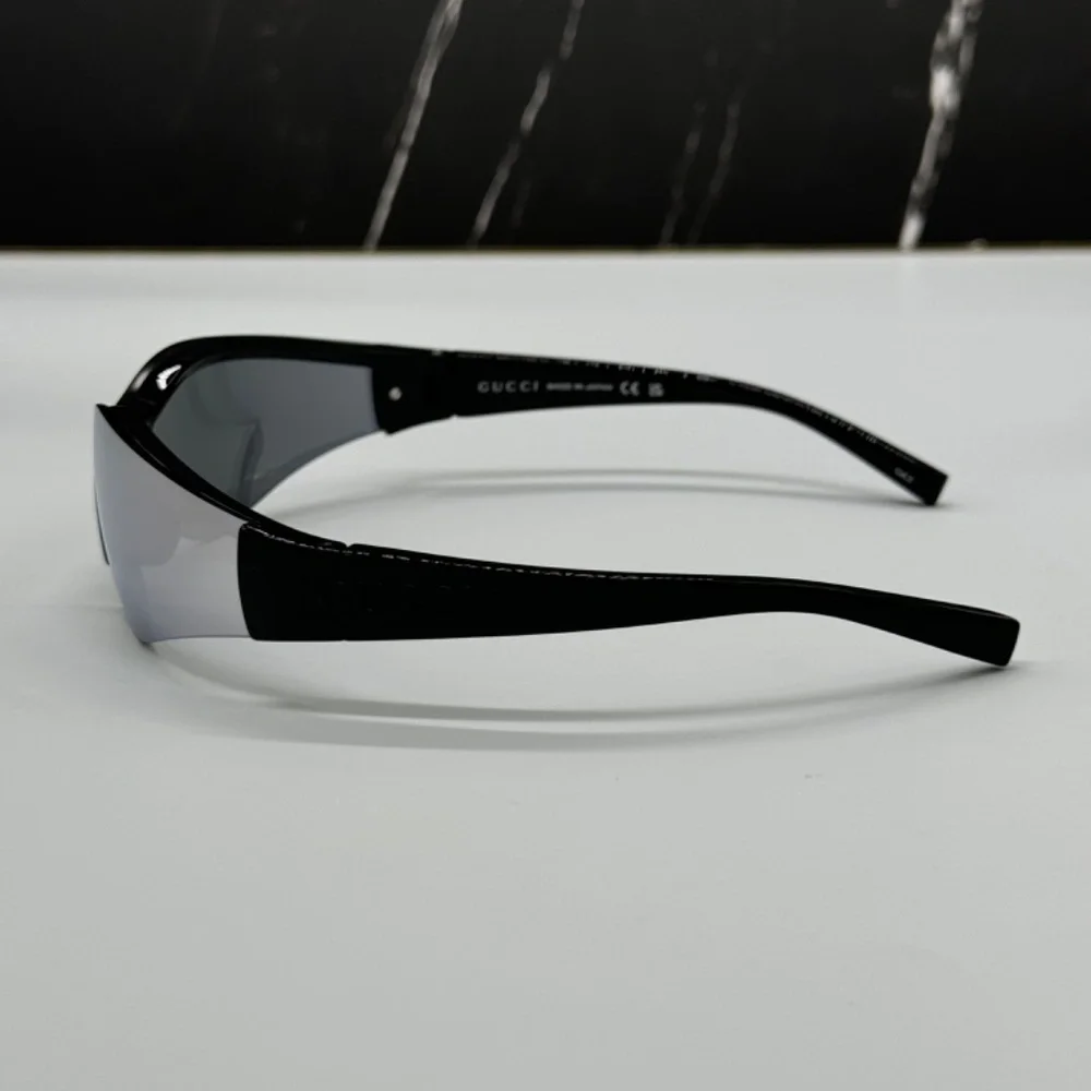 NEW GG1651S 004 GUCCI BLACK SILVER GEOMETRIC UNISEX GUCCI SUNGLASSES